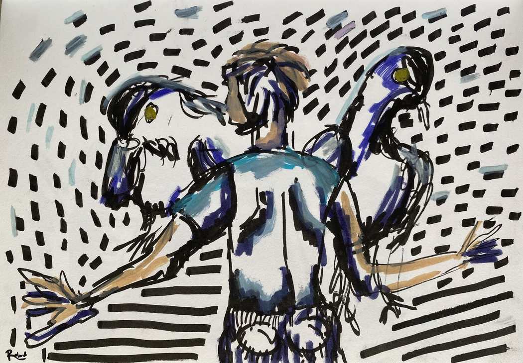 Man & Pigeons